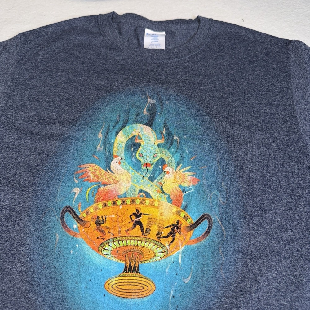 Rick Riordan 2023 Book Tour T-Shirt - Percy Jackson Chalice of the Gods Size S